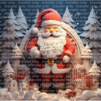 3D-CHR-18 Santa Claus in Front of House Tumbler Wrap