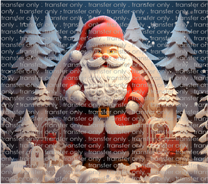 3D-CHR-18 Santa Claus in Front of House Tumbler Wrap