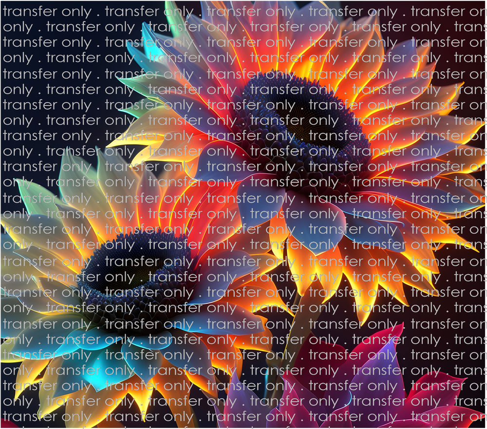 3D-FLW-30 Intense Color Sunflowers Tumbler Wrap