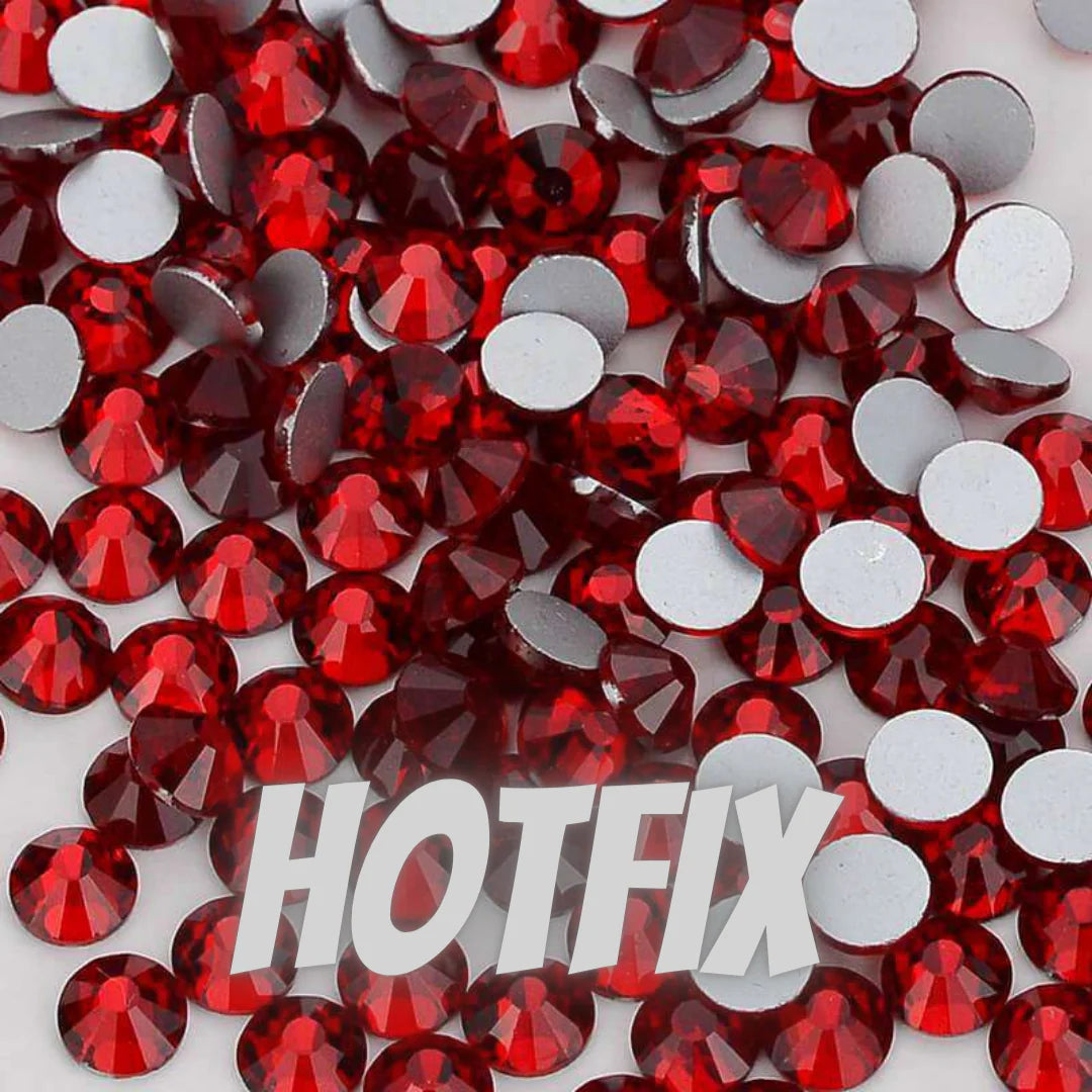 Dark Red Hotfix Rhinestones