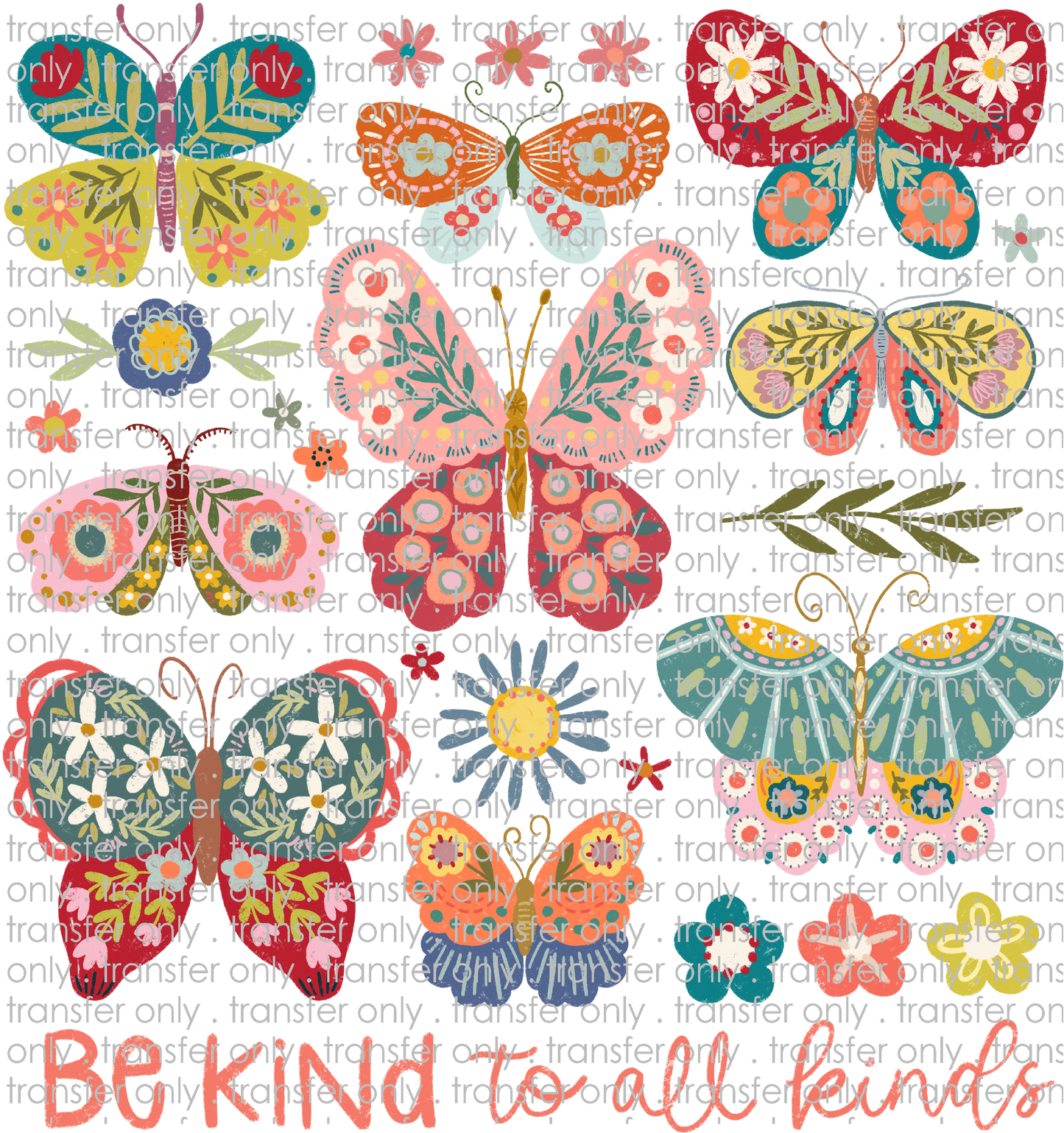 ANM 118 Boho Be Kind to all Kinds Butterflies