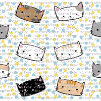 ANM UV 116 Cats with Doted Background UV DTF 16oz Wrap