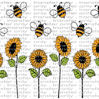 ANM UV 137 Bees and Sunflowers UV DTF 16oz Wrap