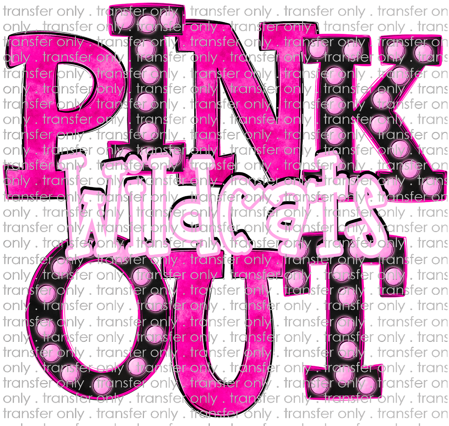 AWR 263 Pink Out Marquee Lights Wildcats