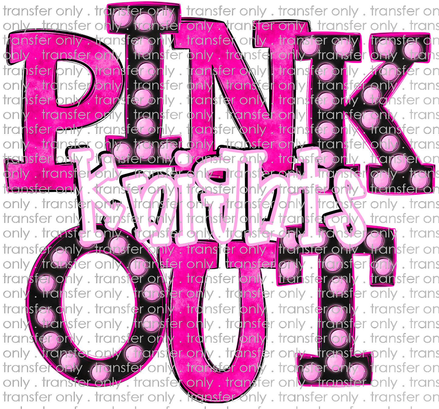AWR 268 Pink Out Marquee Lights Knights