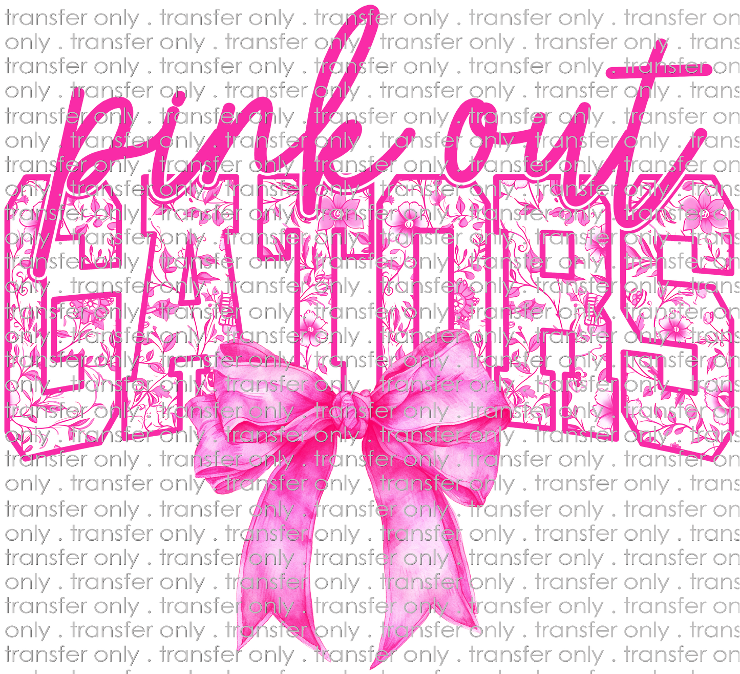 AWR 269 Pink Out Gators With Bow