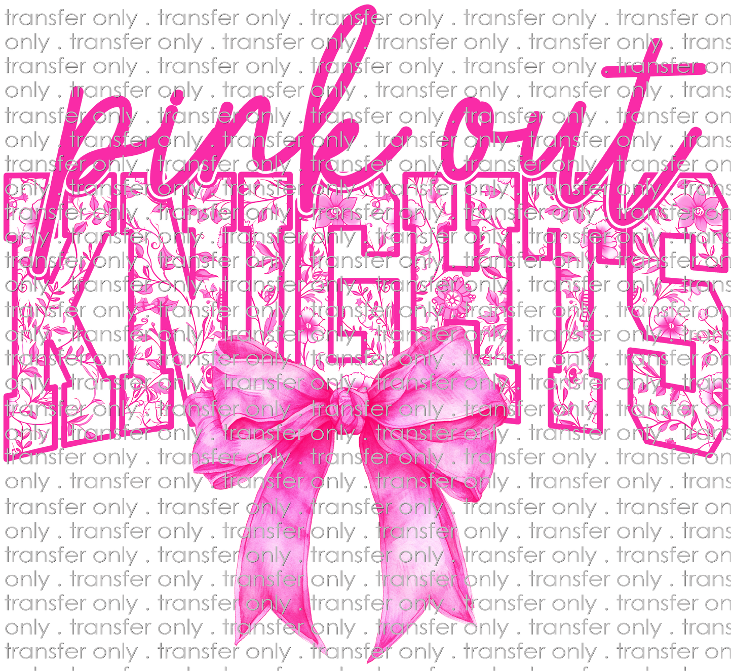 AWR 270 Pink Out Knights With Bow