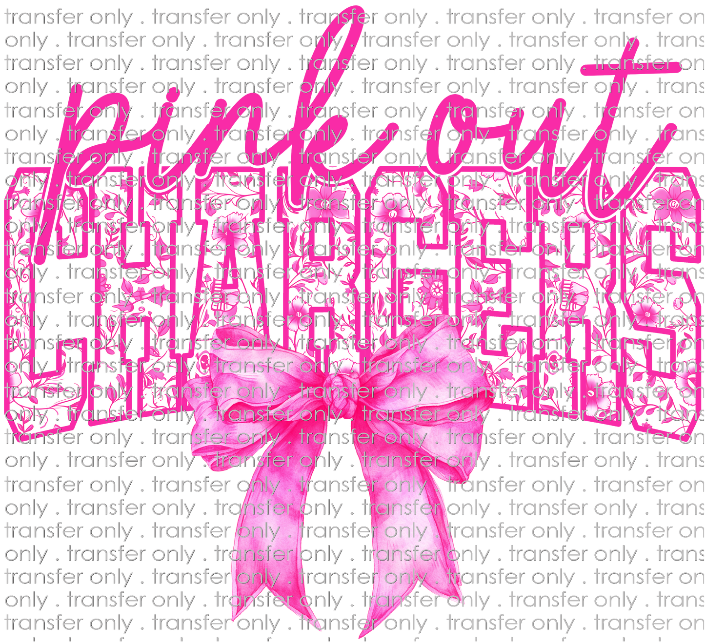AWR 271 Pink Out Chargers With Bow