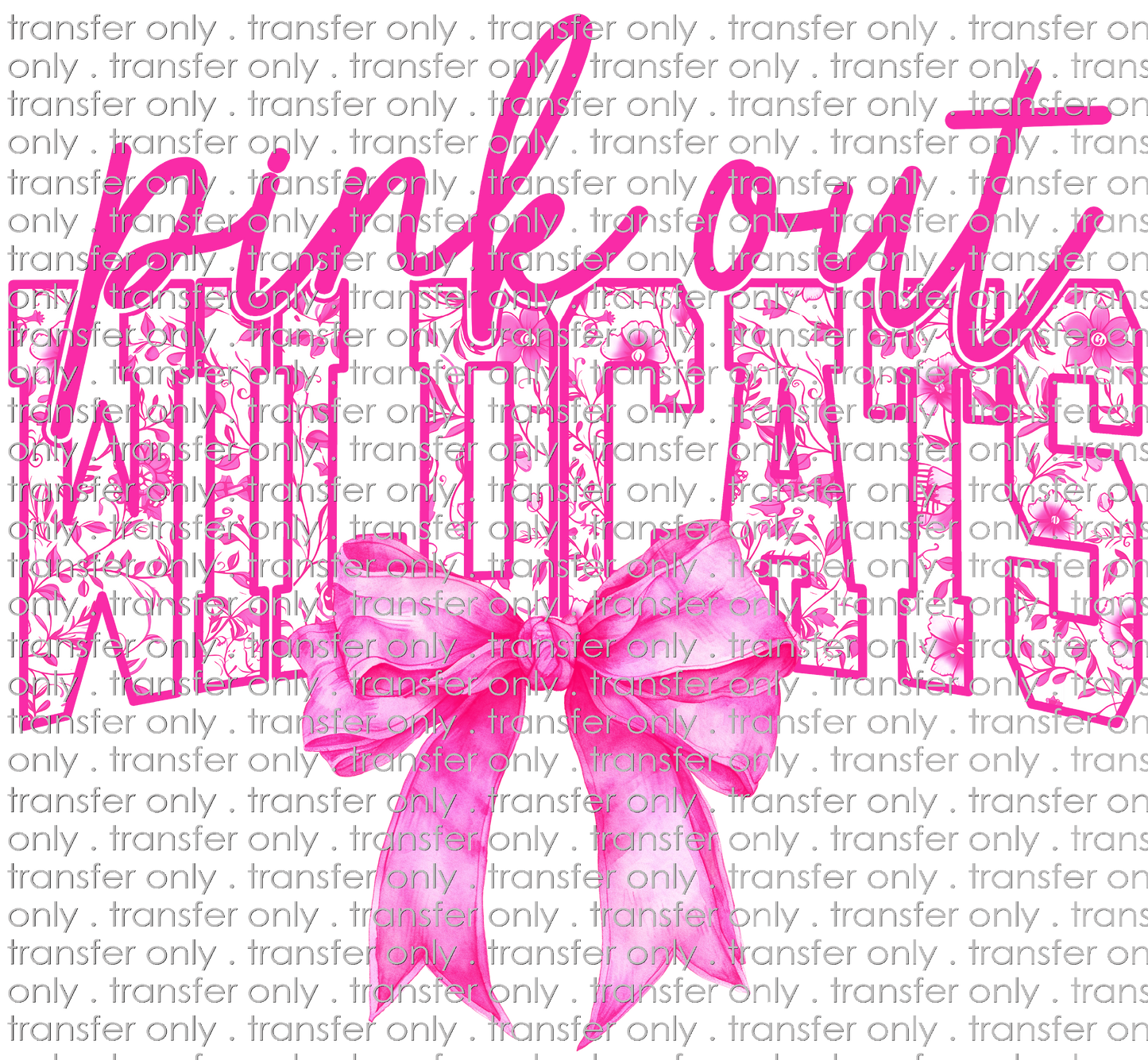 AWR 272 Pink Out Wildcats With Bow