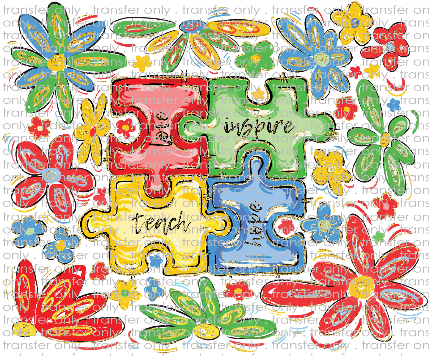 AWR 297 Flowers and Puzzle Pieces