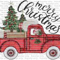 CHR 1069 Christmas Truck with Tree Merry Christmas