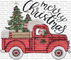 CHR 1069 Christmas Truck with Tree Merry Christmas