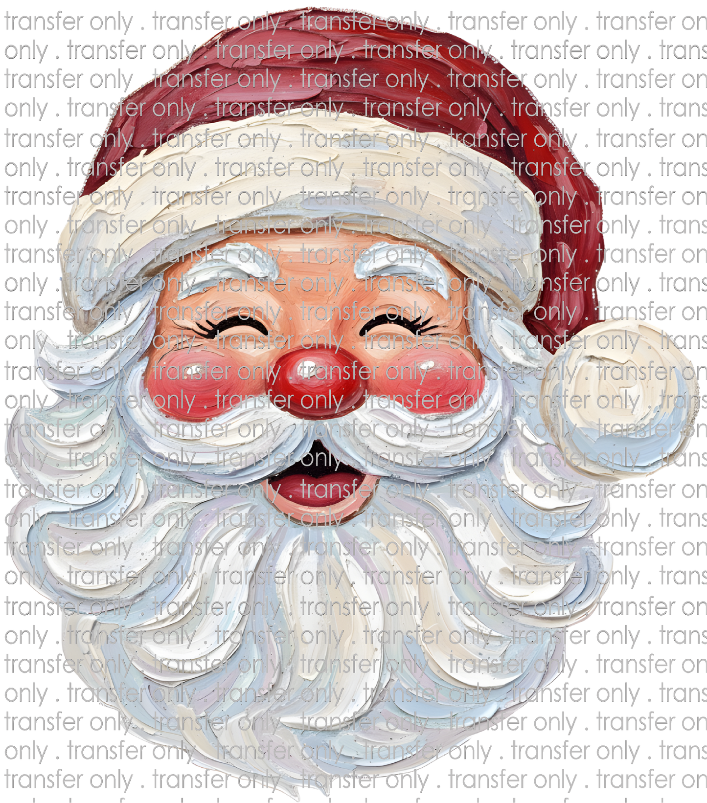 CHR 1283 Painted Santa with Texture Look