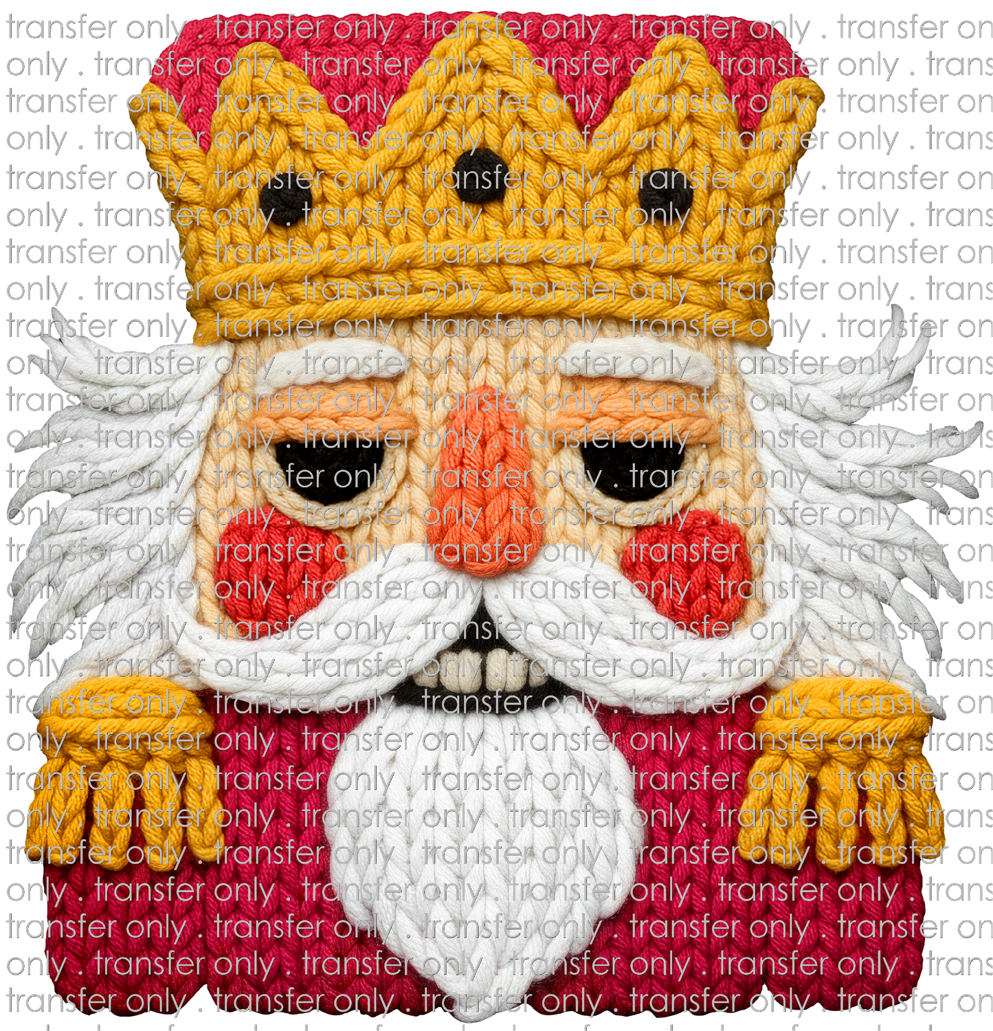 CHR 1288 Crochet Red Nut Cracker