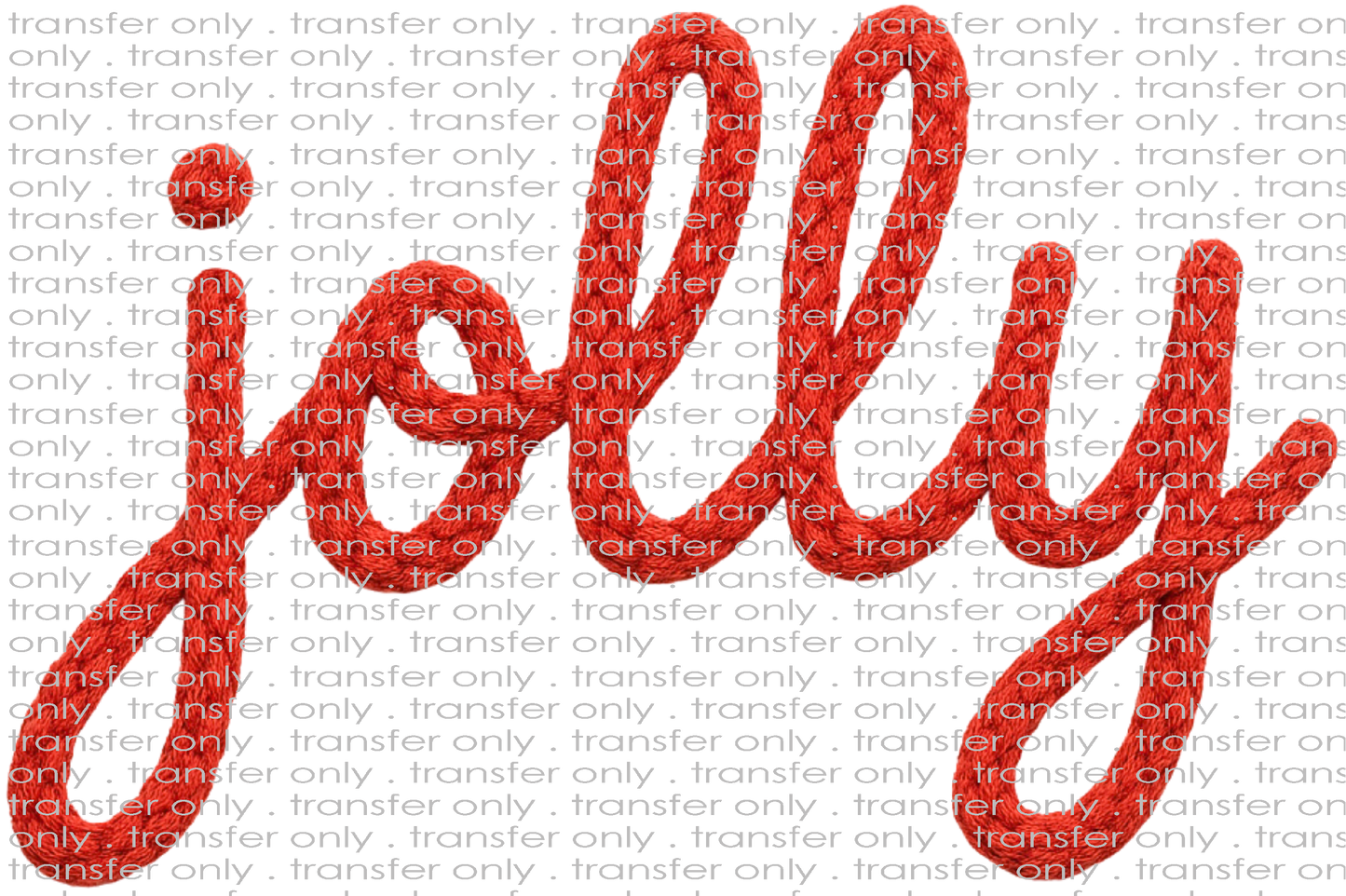 CHR 1330 Red Jolly Faux Crochett