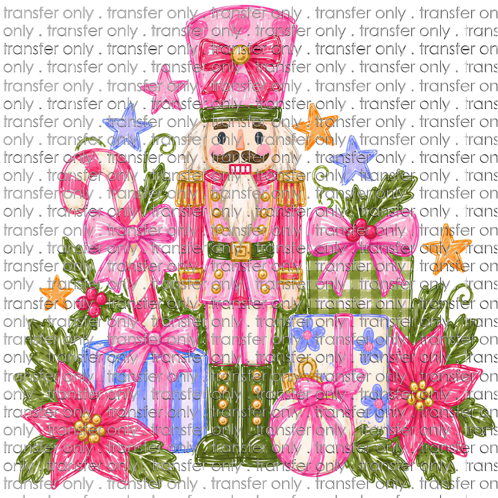 CHR 1385 Nutcracker with Gifts Pink and Green