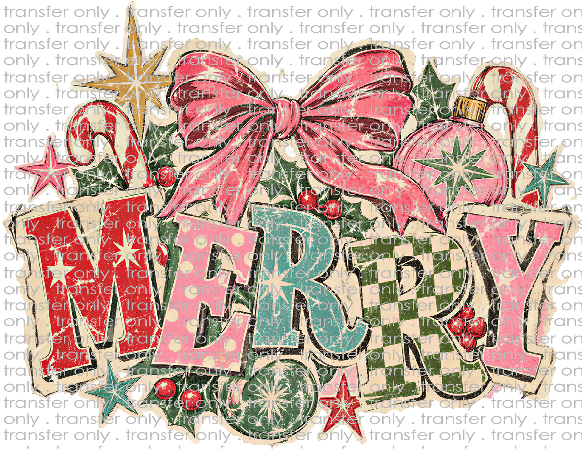 CHR 1409 Traditional Merry with Ornaments