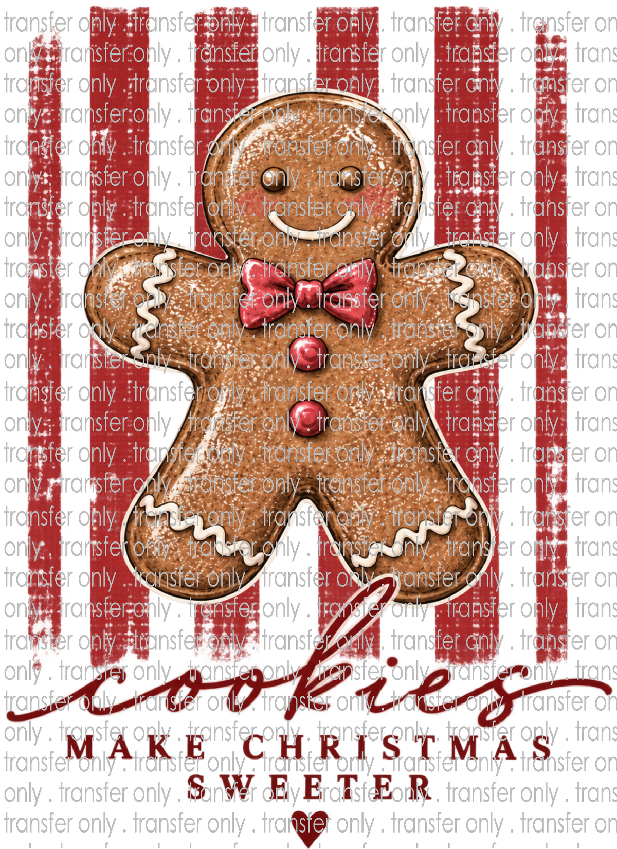CHR 1420 Gingerbread Man Red Stripe