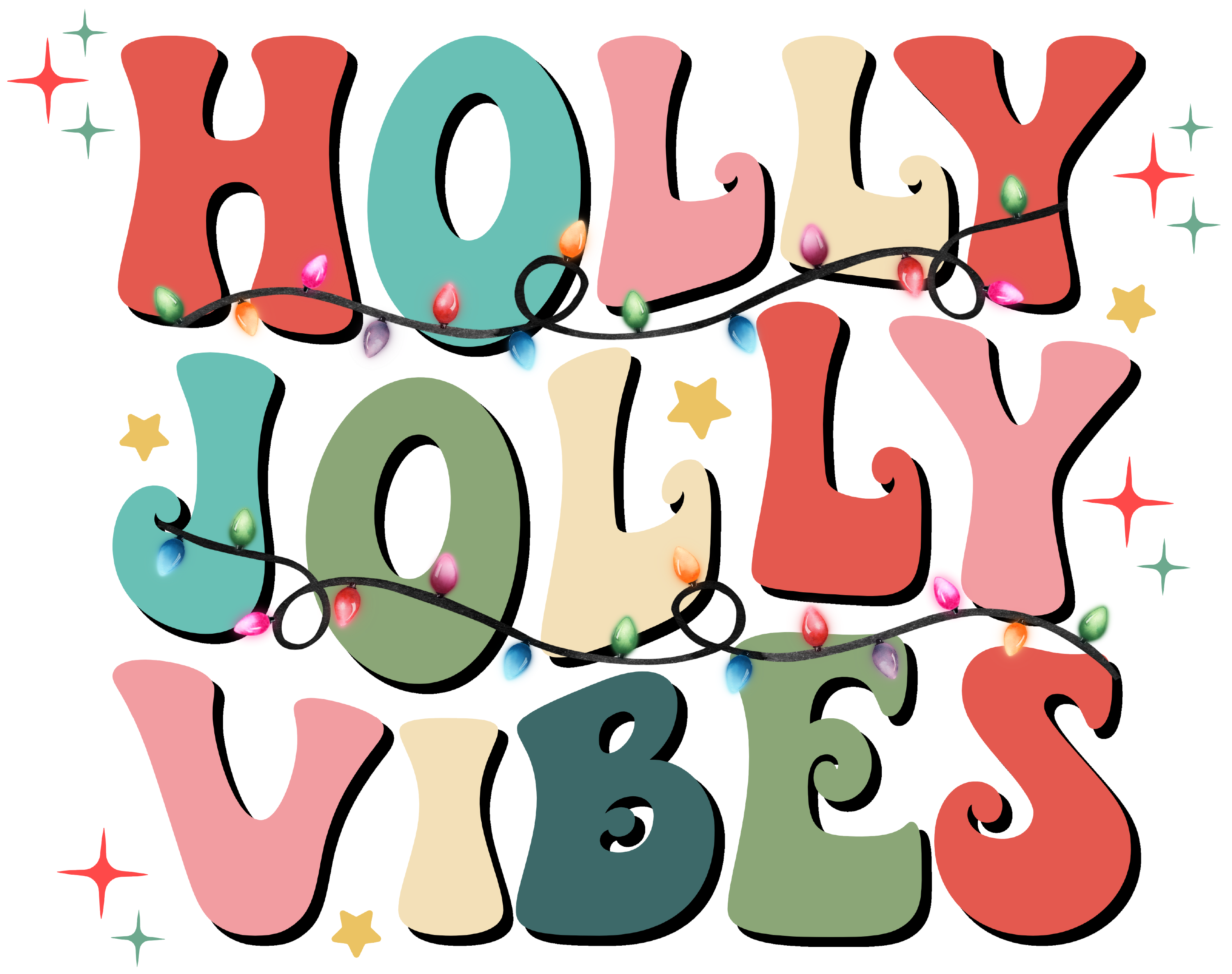Holly Jolly Vibes Decal