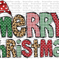 CHR 963 Merry Christmas Patterned