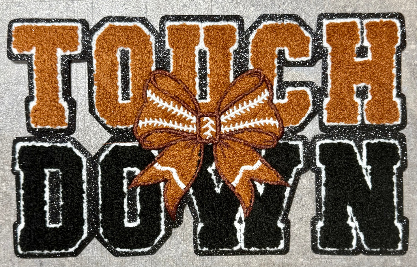 Touchdown - Chenille/Sequins Iron On Patch