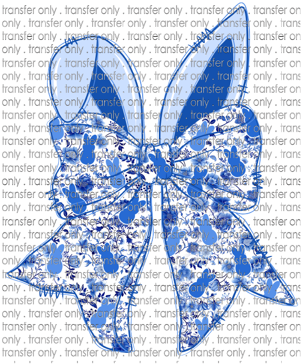 EST 241 Blue Bows with Bunny Ears