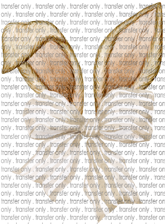 EST 263 Brown Bunny Ears Striped Bow