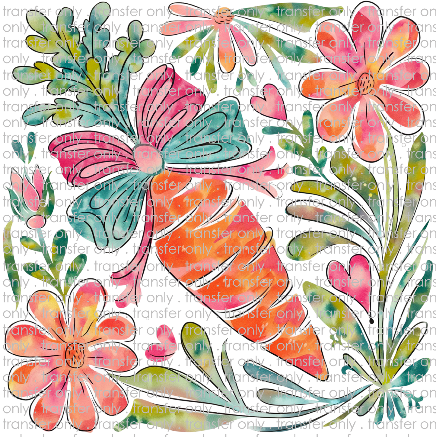 EST 285 Carrot Boho Floral