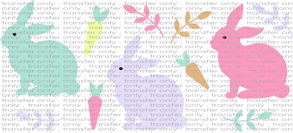 EST UV 109 Pastel Easter Bunnies UV DTF 16oz Wrap