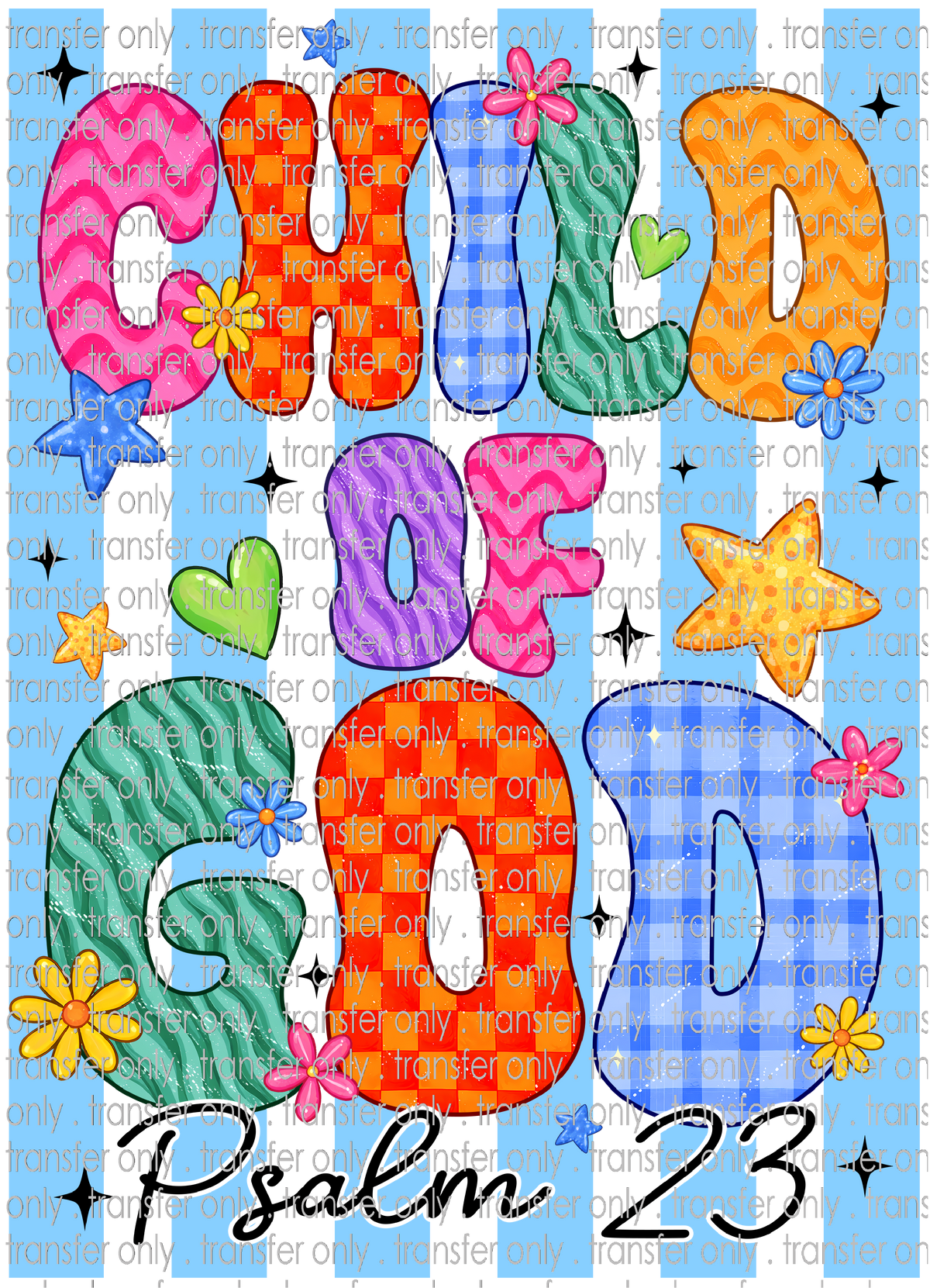 FAITH 252 Child of God Blue Stripe