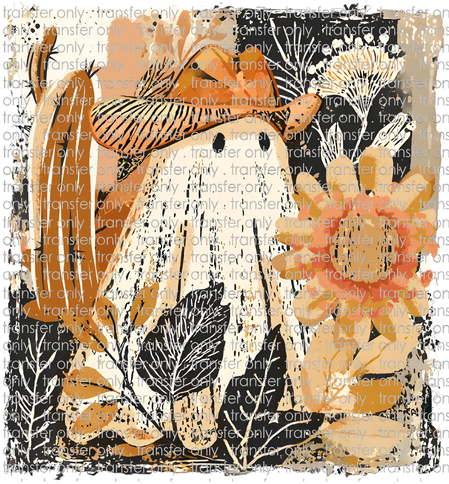 FALL 633 Cowboy Ghost with Sunflower