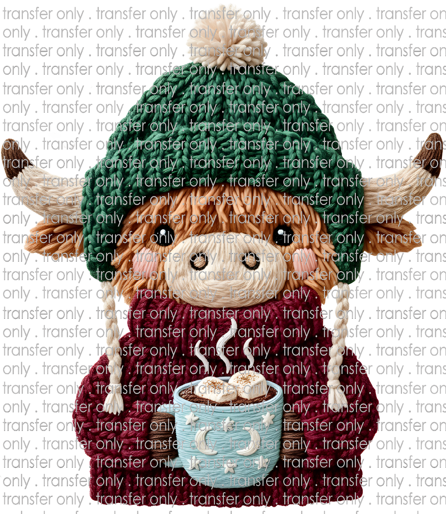 FALL 644 Crochet Highland Cow