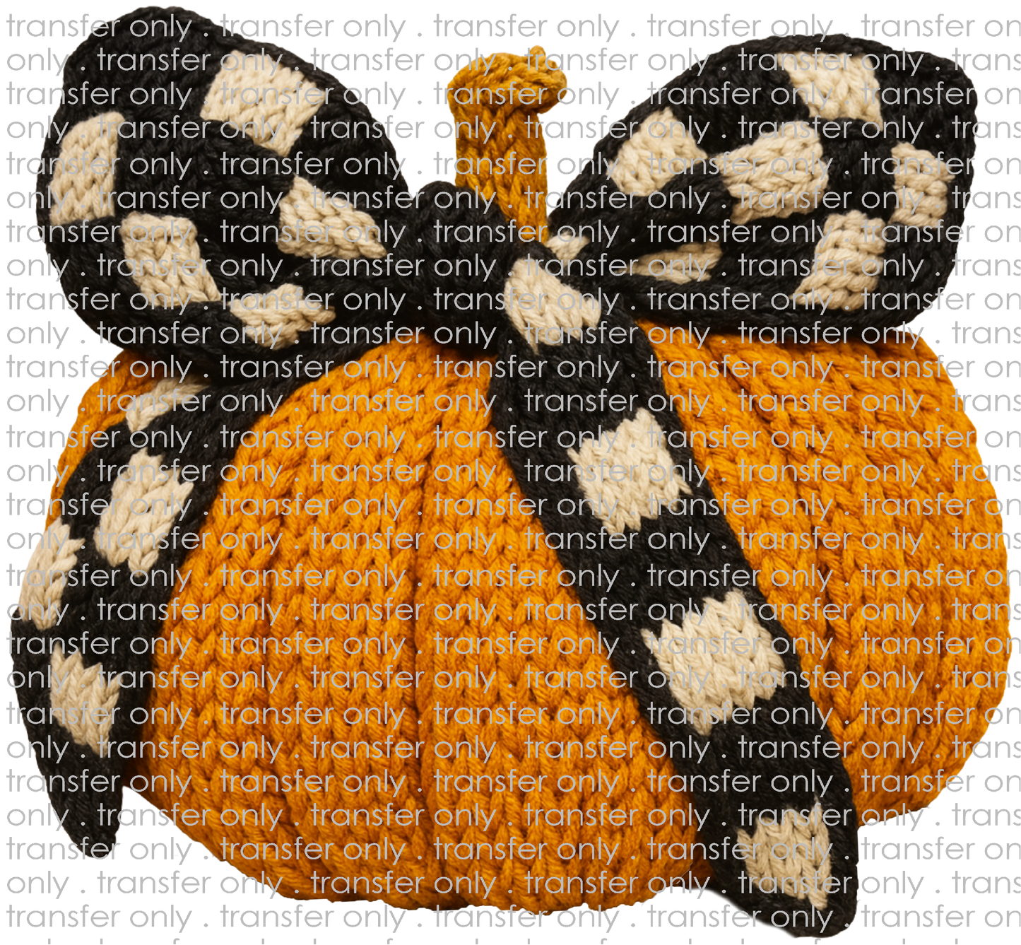FALL 650 Checkered Bow Pumpkin Yarn