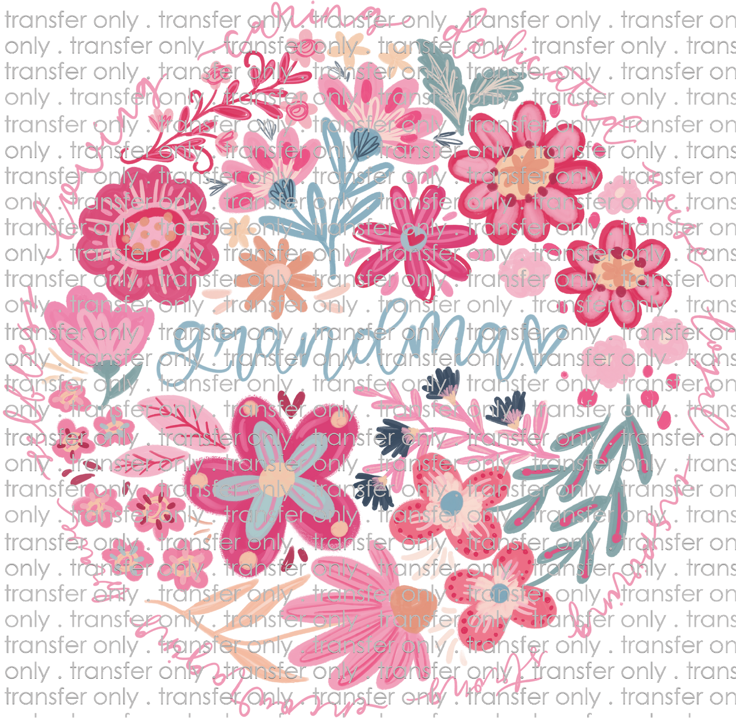 FAM 199 Grandma Pink Text