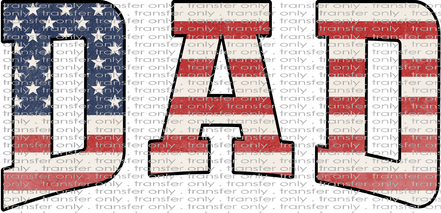 FAM 225 Dad American Flag