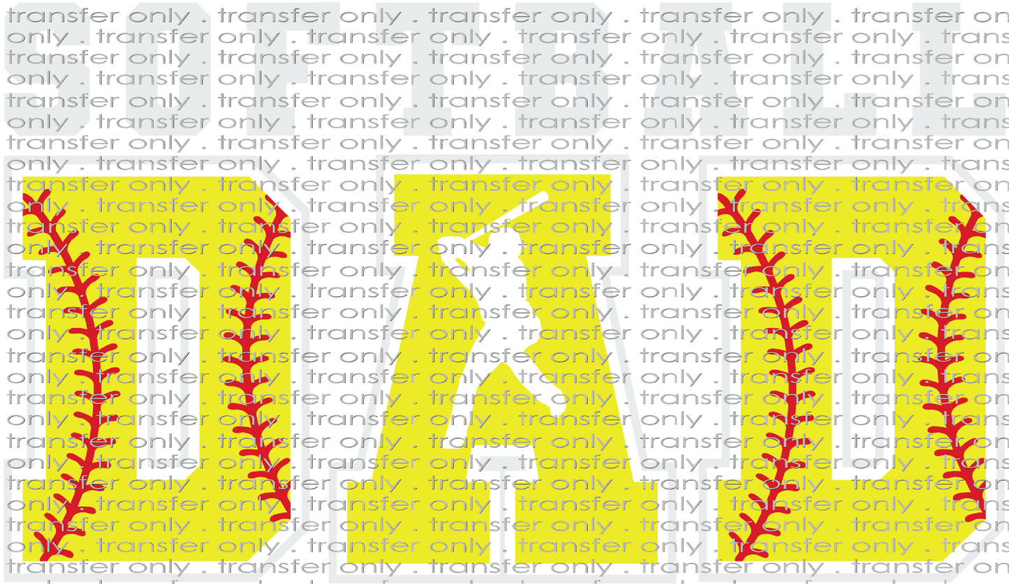 FAM 228 Softball Dad Gray Words