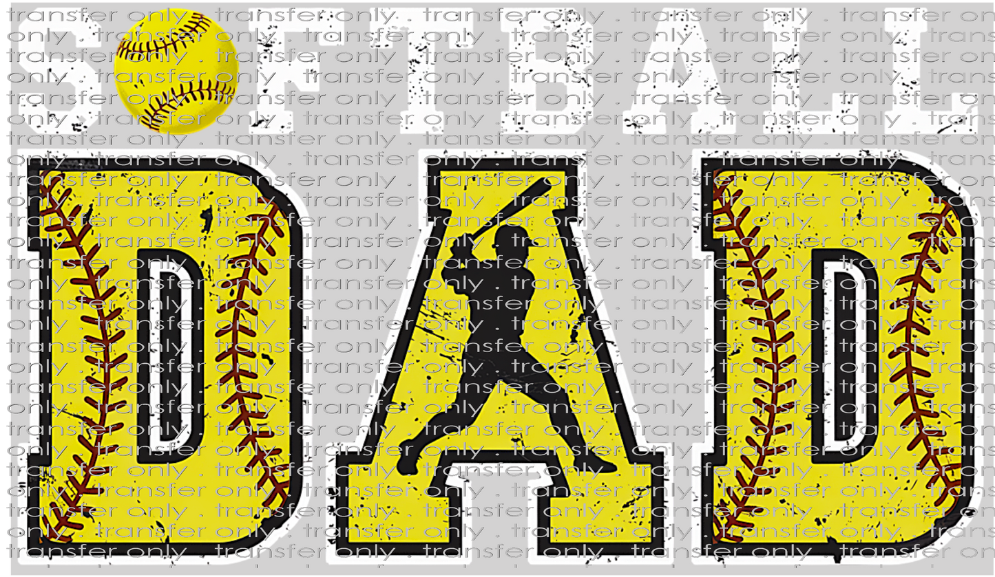 FAM 230 Retro Softball Baseball Dad