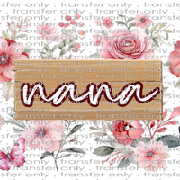 FAM UV 101 Nana Flowers and Butterflies UV DTF 16oz Wrap