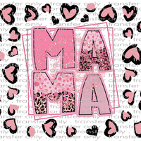 FAM UV 104 Pink Leopard Mama UV DTF 16oz Wrap