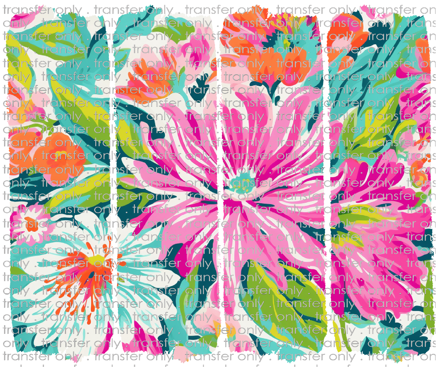 FLW 108 Retro Brushstroke Floral