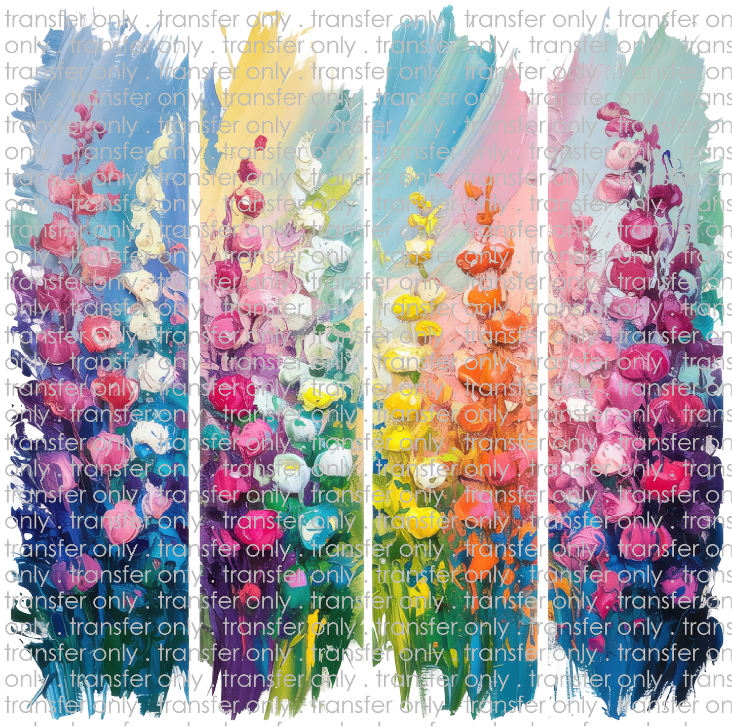 FLW 120 Brushstroke Colorful Flowers