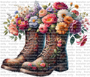 FLW 92 Floral Boots with Bouquet