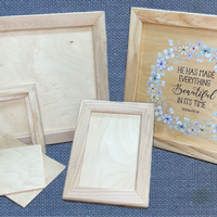 Hardwood Frames with Interchangeable Inserts