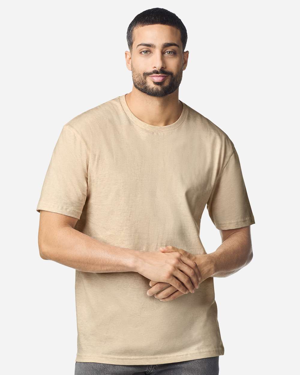 Heather Oatmeal Gildan SoftStyle 64000