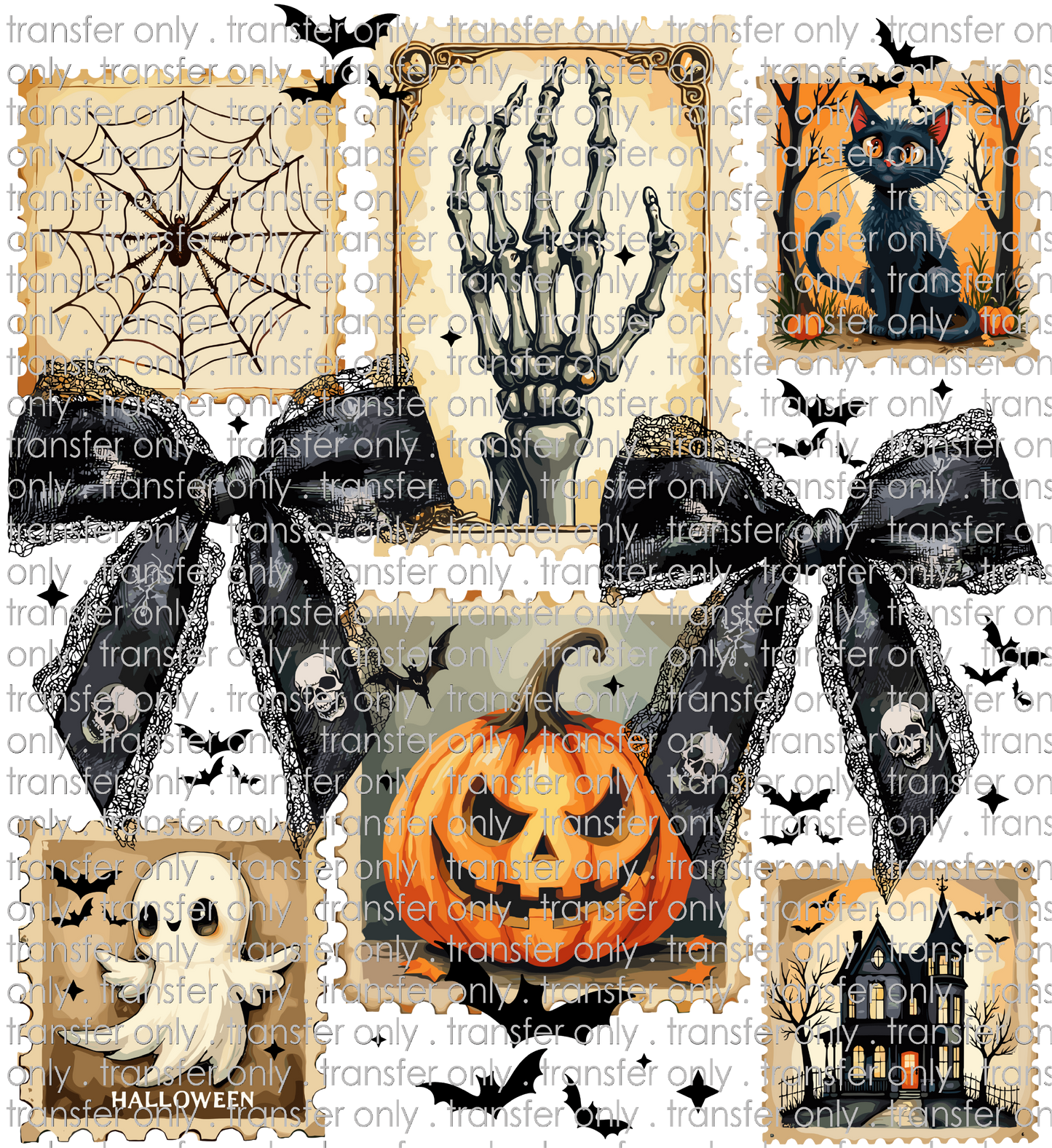 HALLO 342 Halloween Stamps with Bows