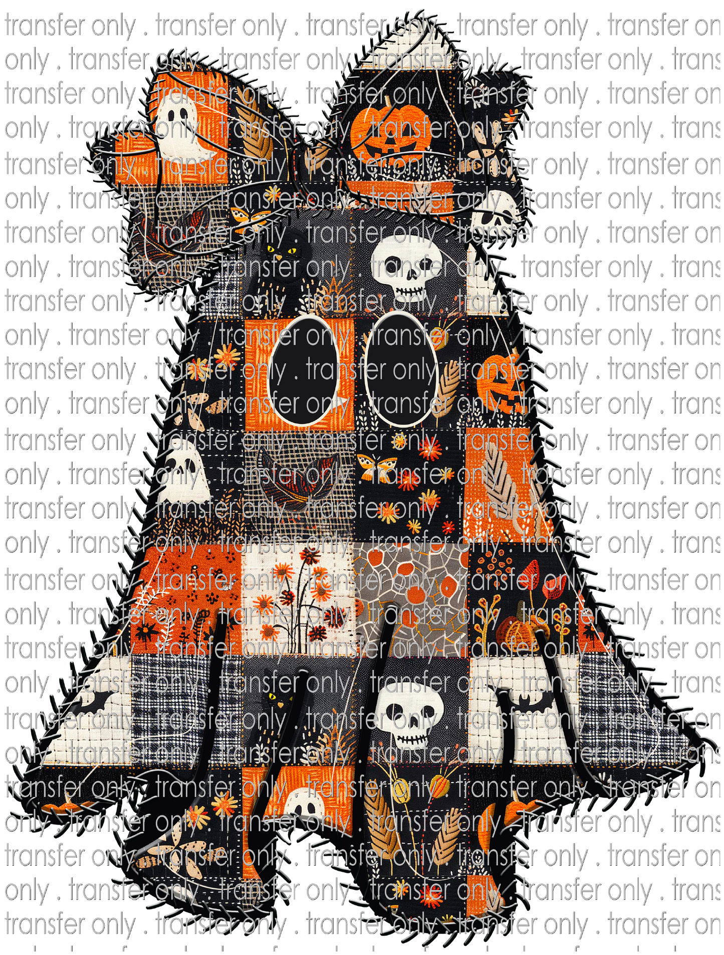 **HAPPY HOUR**HALLO 375 Halloween Patchwork Ghost