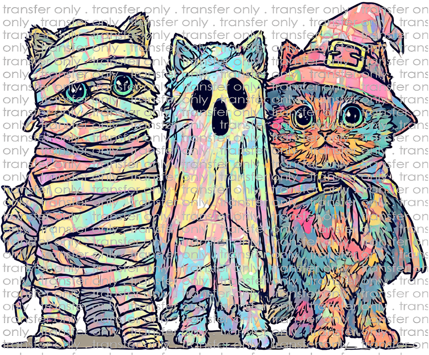 HALLO 383 Mummy Ghost Bat Cats