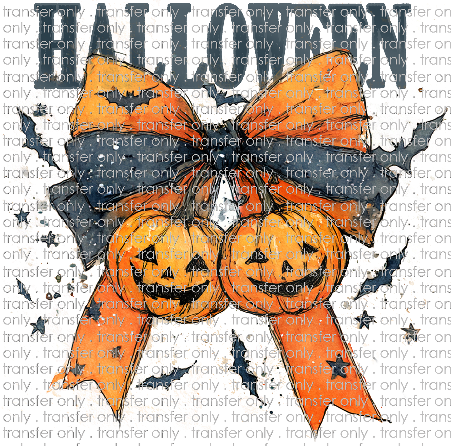 HALLO 420 Halloween Bow with Pumpkins