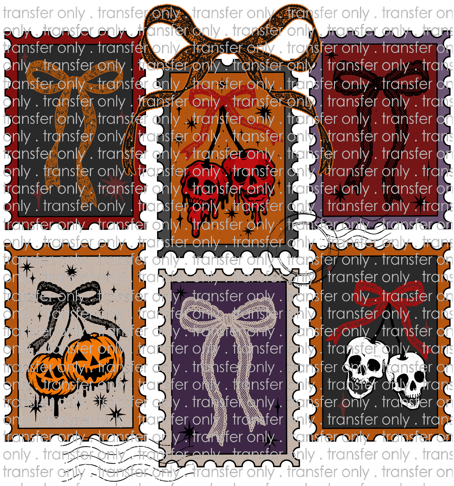 HALLO 423 Skull Halloween Stamps