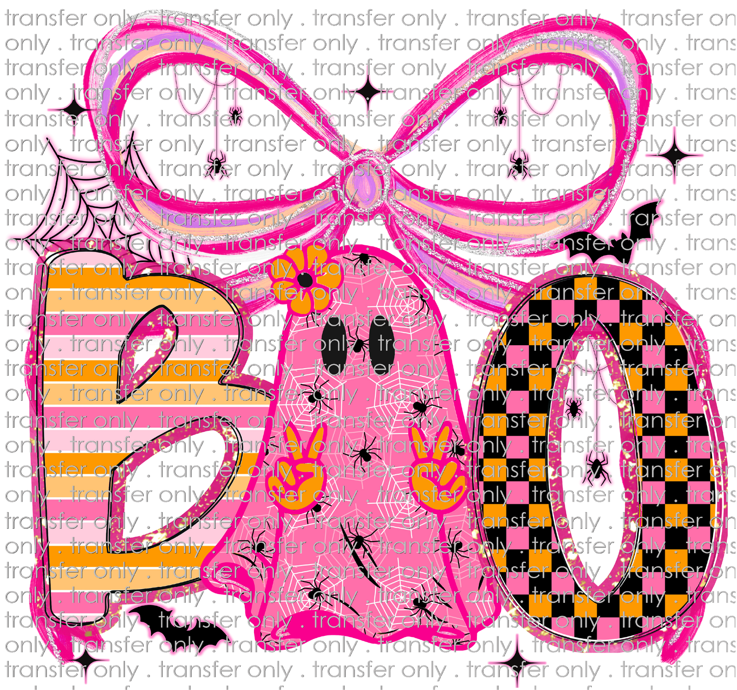 HALLO 434 Pink Boo with Ghost and Bow
